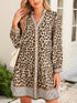 leopard-print-striped-patchwork-3-4-sleeve-loose-mini-dress-OhSoStyled-Sophia's-Style-1