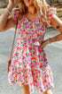 smocked-floral-v-neck-ruffled-cap-sleeve-dress OhSoStyled - Sophia's Style-1