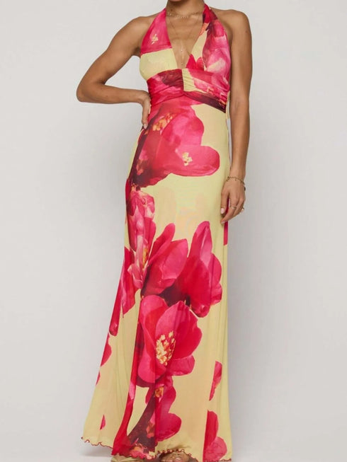 floral-halter-neck-deep-v-maxi-dress-OhSoStyled-Sophia's-Style-12