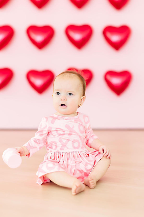 xoxo-twirl-bodysuit Mila &  Rose - Sophia's Style-XOXO Twirl Bodysuit-0-3M--1