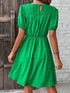 ruched-round-neck-short-sleeve-mini-dress-Sophia's Style-4