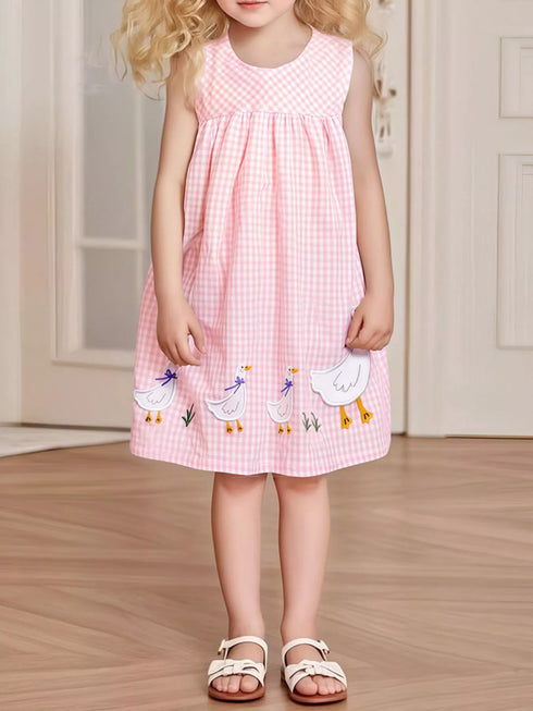 childrens-gingham-goose-embroidered-sleeveless-dress-ohso-kids-sophias-style-5