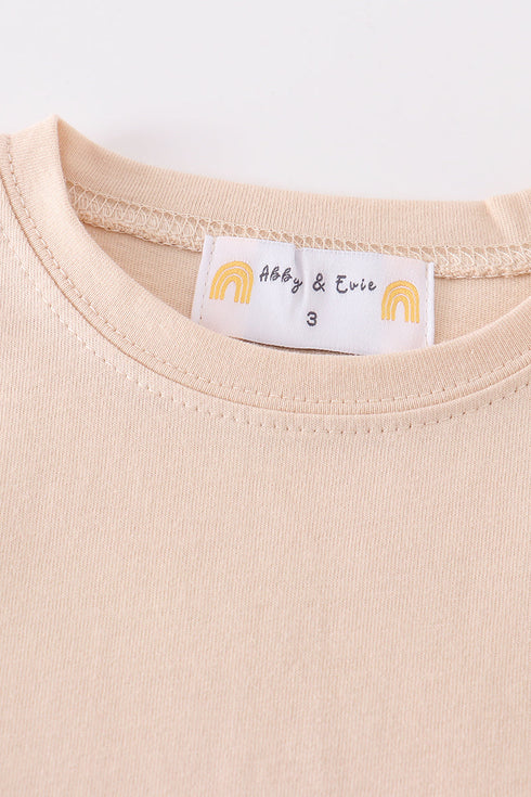 Premium Apricot basic T-shirt