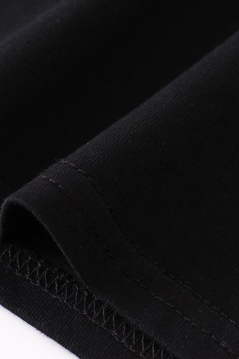 Premium Black basic T-shirt Kids and adult