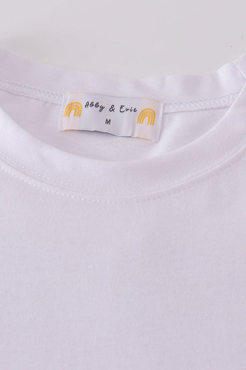 Premium Ivory basic T-shirt Kids and adult
