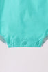 Green ribbon ruffle bow bubble