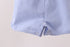 Blue ruffle bow bubble