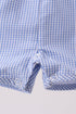 Blue ruffle bow bubble