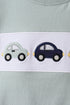 Green vehicle embroidery top
