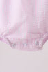 Pink stripe seersucker bow bubble