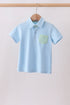 Blue pocket button down shirt