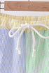 Blue&green seersucker shorts