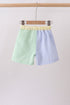 Blue&green seersucker shorts