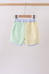 Yellow&green seersucker shorts