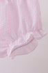 Pink lemon ruffle gingham bloomer set
