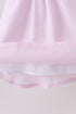 Pink lemon ruffle gingham dress