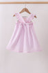 Pink lemon ruffle gingham dress