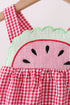 Red watermelon ruffle bubble