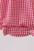 Red watermelon ruffle bubble