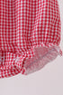 Red watermelon ruffle bubble