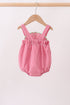 Red watermelon ruffle gingham bubble
