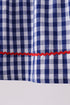 Black flag fireworks embroidery gingham dress