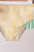 Pink stripe ruffle 2pc swimsuit