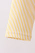 Blue stripe ruffle rashguard set