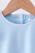 Mint flutter sleeve scalloped top