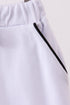 Snow white scallop hem bow skort
