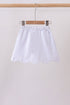 Snow white scallop hem bow skort