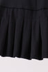Black pleated skort