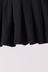 Black pleated skort