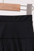 Black pleated skort