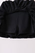 Black pleated skort