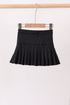 Black pleated skort