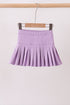 Purple pleated skort