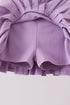 Purple pleated skort