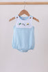 Blue Vehicle Embroidered Bubble