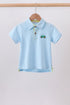 Blue Tractor Embroidered Polo