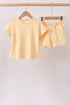 Buttercup Scalloped Shorts Set
