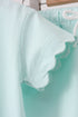 Mint Scalloped Shorts Set
