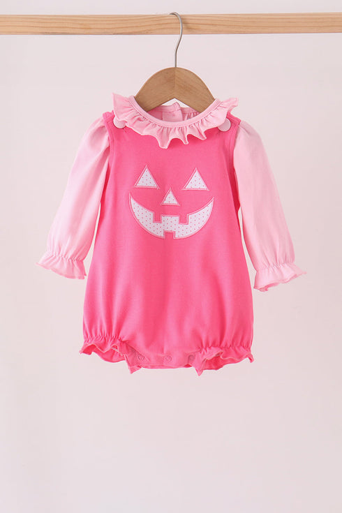 pink-jack-o-lantern-applique-2pc-bubble-set-sophias-stylebaby-1
