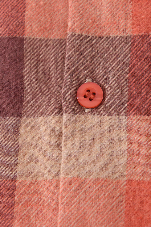 rust-plaid-button-down-shirt-sophias-style-3