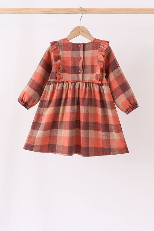 rust-plaid-ruffle-dress-sophias-style-5