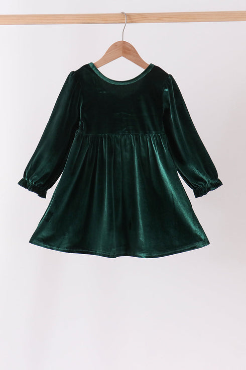 green-velvet-bow-dress-abby-evie-sophias-styleDress-1