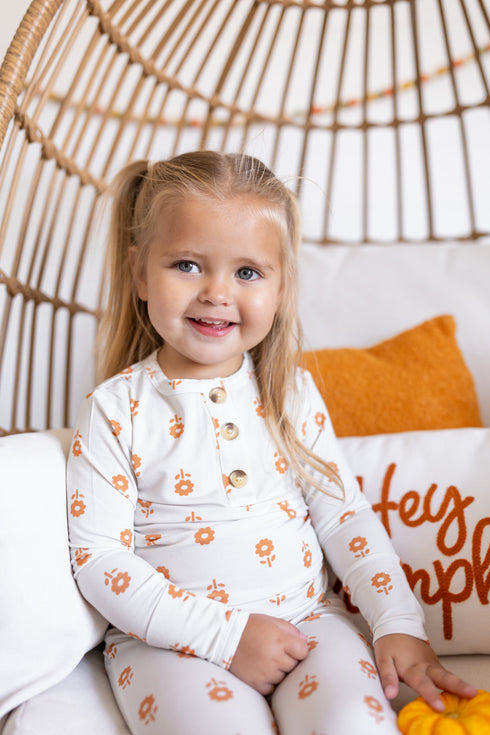 pumpkin-posie-bamboo-pajamas-for-kids-2pc-henley-set Little Joy Co - Sophia's Style-4