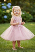 Baby Girls Multi Color Glitter Tulle Pearls Lace Easter Flower Girl Dress 3-24M
