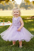 Baby Girls Multi Color Glitter Tulle Pearls Lace Easter Flower Girl Dress 3-24M