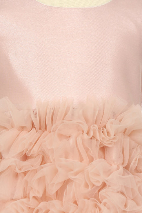 Baby Girls Tulle Dress by Cinderella Couture – Elegant Ruffle Skirt Flower Girl Dress 6-24Months